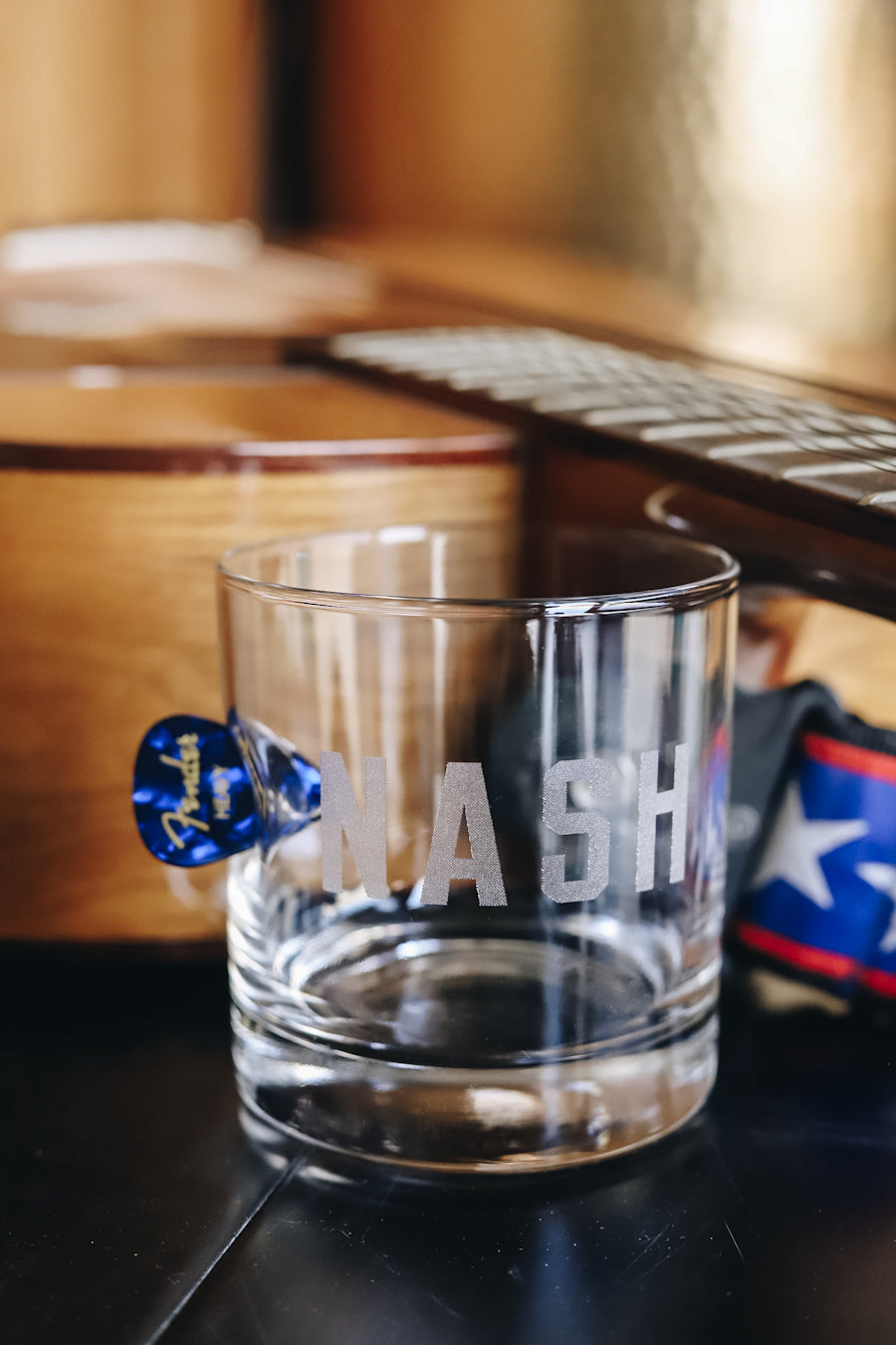 Guitar Pick Rocks Glass [NASH]