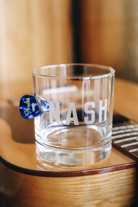 Guitar Pick Rocks Glass [NASH]