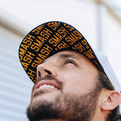 Two-Tone Iconic Snapback [Navy/Gray]