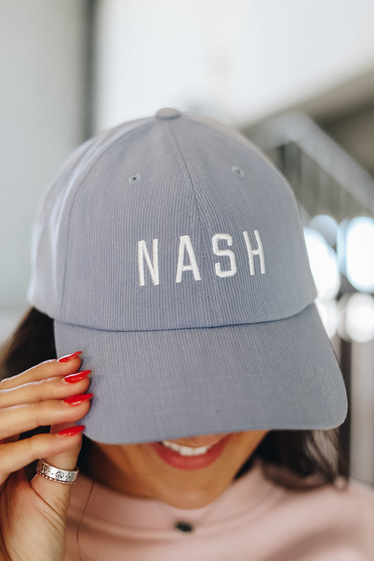 Quinn Ribbed NASH Ball Cap [Dusty Blue]