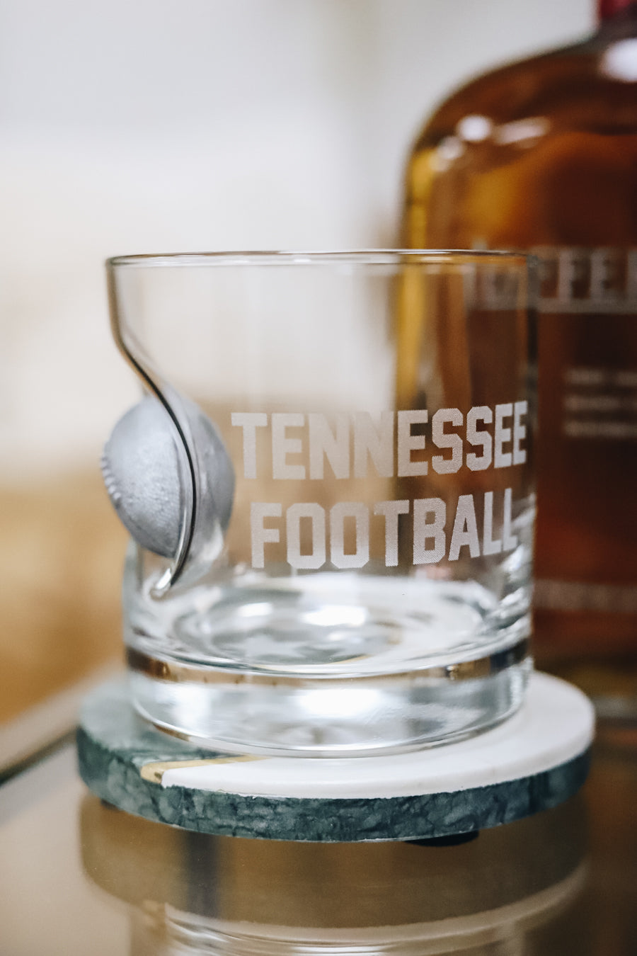 Football Rocks Glass [Tennessee]