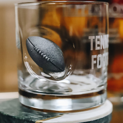 Football Rocks Glass [Tennessee]