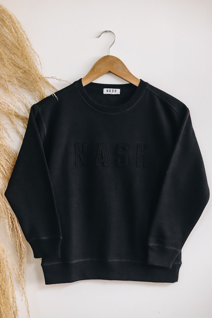 Kids Iconic Crewneck [Black]