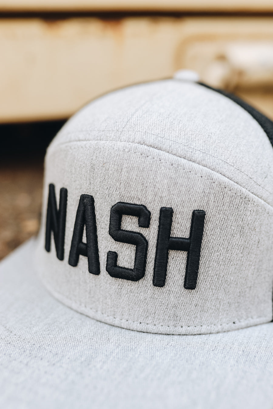 NASH Split Panel Snapback [Grey/Black]