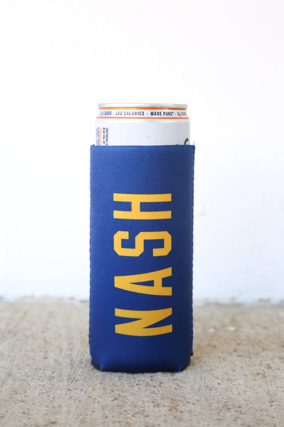 Slim Can Cooler [Navy/Gold]