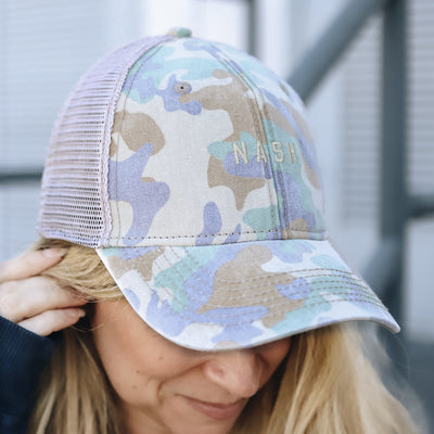 Tiny Nash Camo Snapback [Tea Stain]