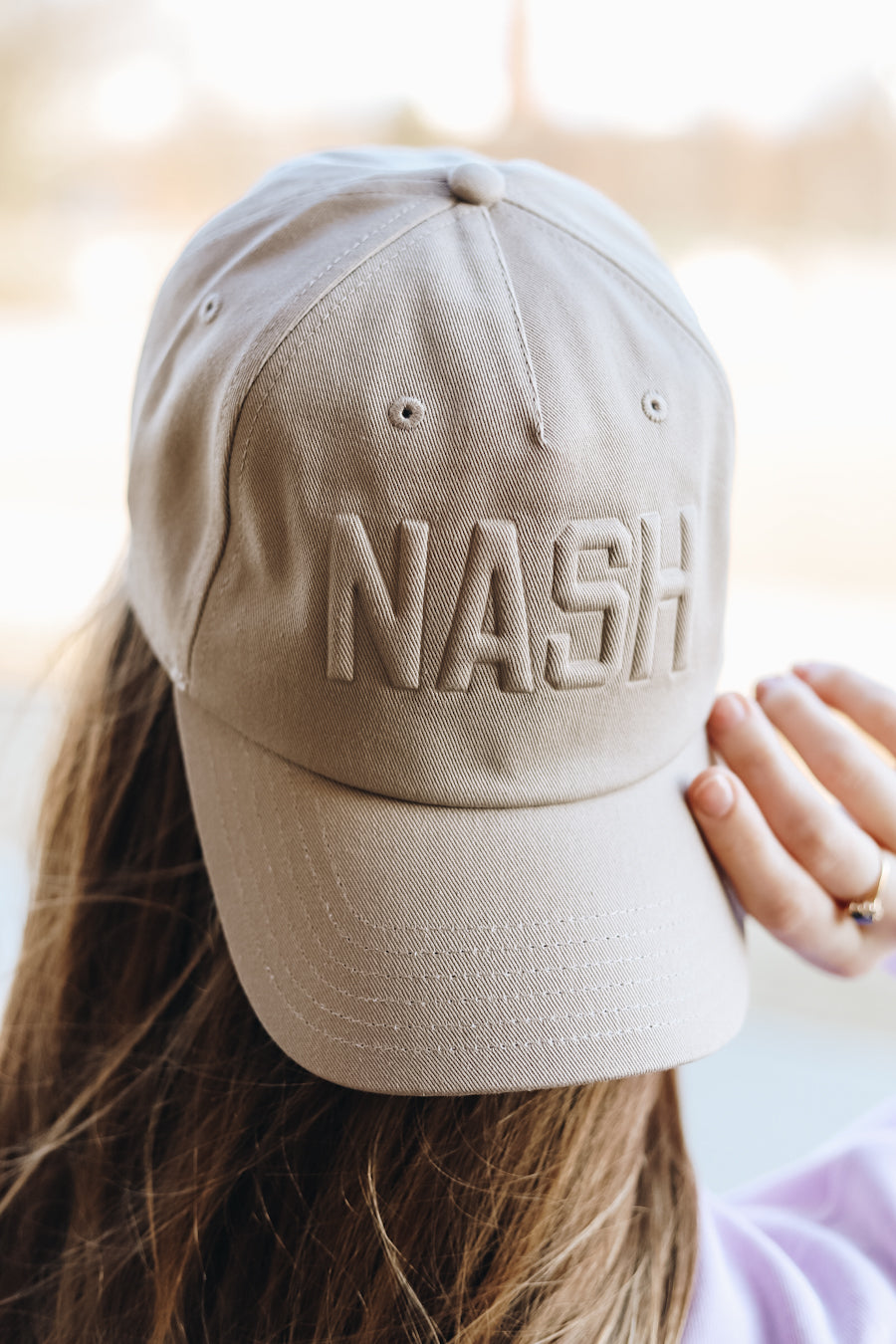 NASH Embossed Ball Cap [Tan]