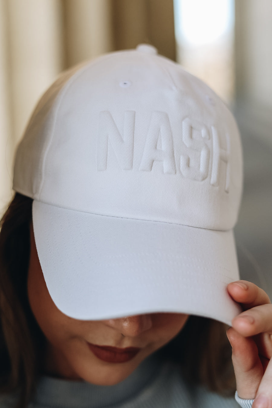 NASH Embossed Ball Cap [White]