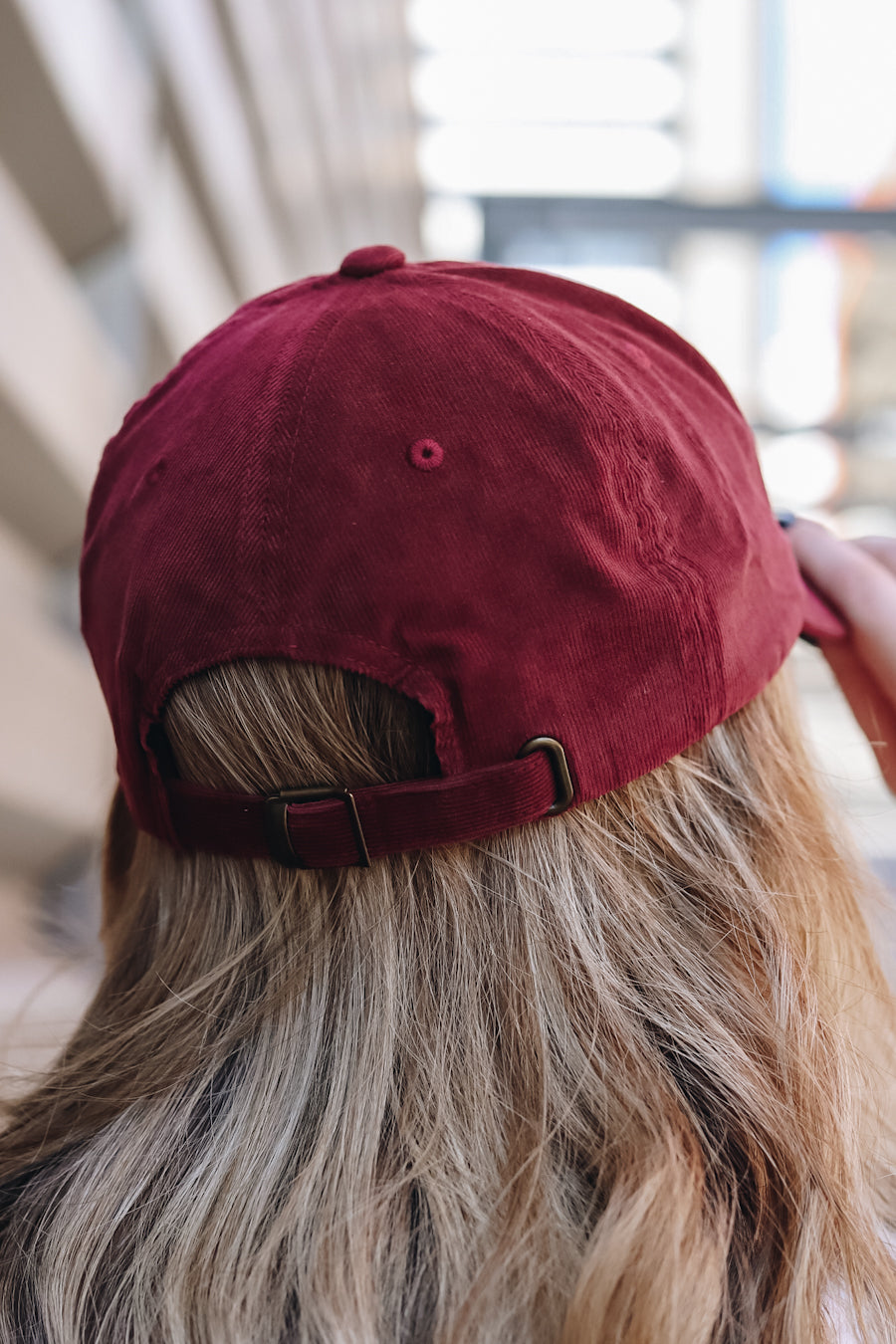 Velvet baseball cap - Brown